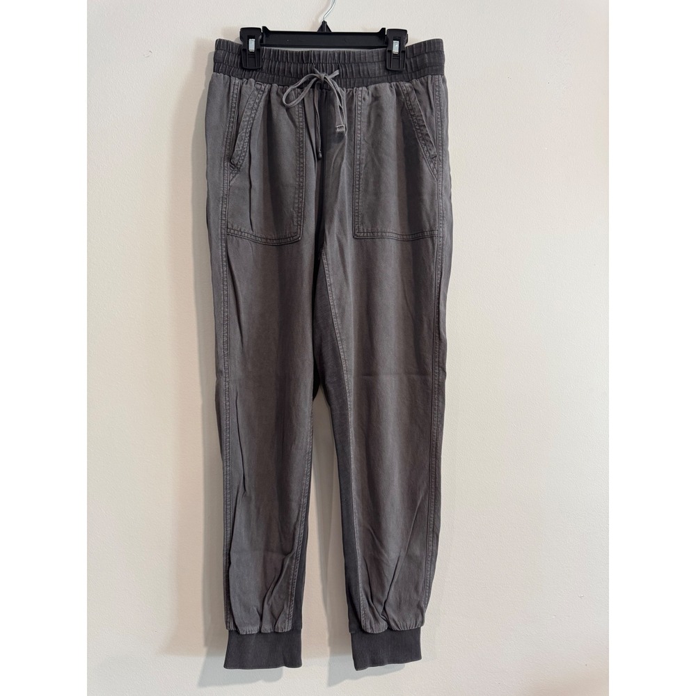 Splendid Elastic Waist Jogger Pants Womens XS Gray Drawstring Utility Pockets